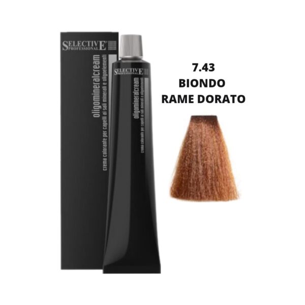 TINTA OLIGOMINERAL SELECTIVE 100ML N 7,43 BIONDO RAME DORATO