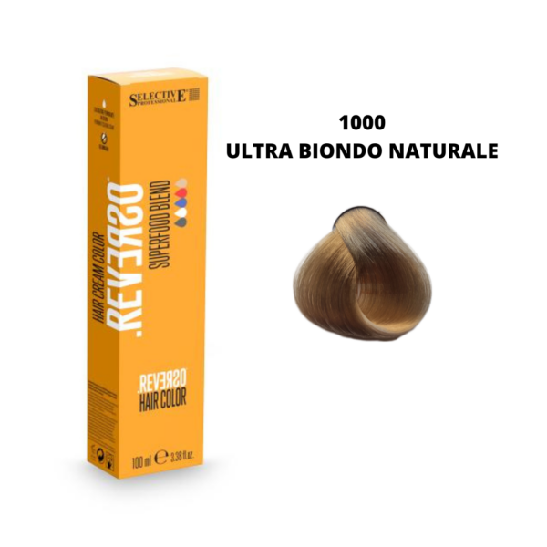 TINTA REVERSO SENZA AMMONIACA 1000 ULTRA BIONDO NATURALE SUPERSCHIARENTE SELECTIVE 100ML.