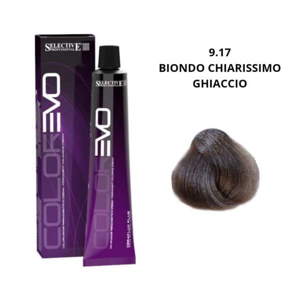 TINTA EVO SELECTIVE 100ML. N 9.17 BIONDO CHIARISSIMO GHIACCIO